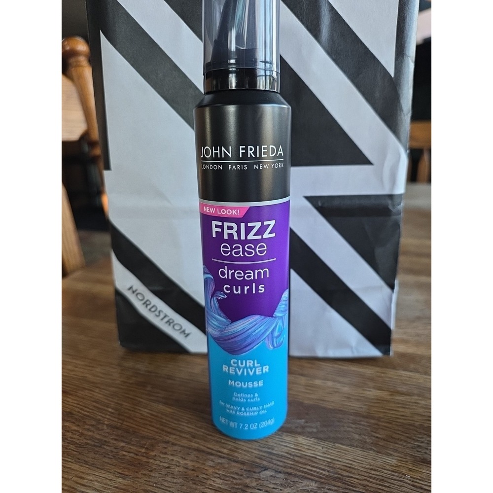 New John Frieda Frizz Ease Dream Curls Reviver Mousse Touchable Hold 7.2 Fl Oz